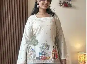 Ivory Bloom Kurti