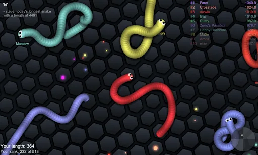 slither.io screenshot