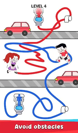 Toilet Rush Race: Draw Puzzle screenshot