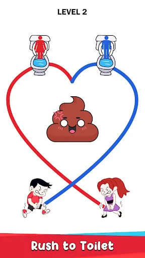 Toilet Rush Race: Draw Puzzle screenshot