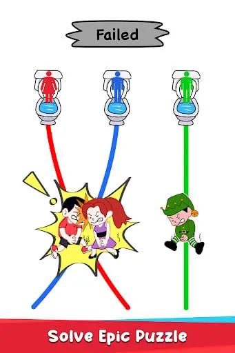 Toilet Rush Race: Draw Puzzle screenshot