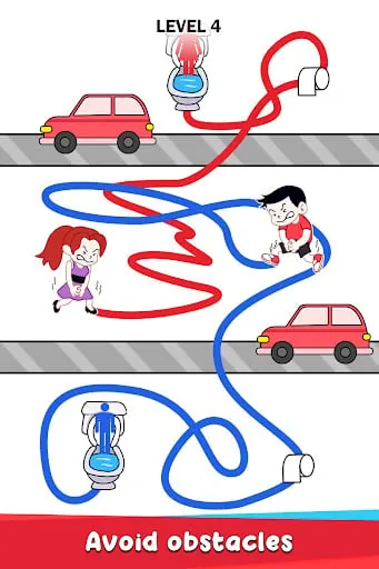 Toilet Rush Race: Draw Puzzle screenshot