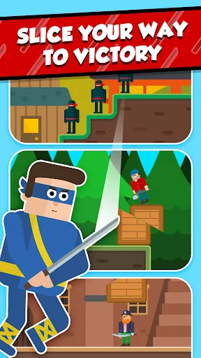 Mr Ninja - Slicey Puzzles screenshot