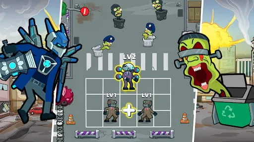 Merge War: Monster vs Cyberman screenshot