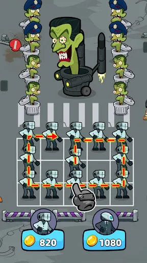 Merge War: Monster vs Cyberman screenshot