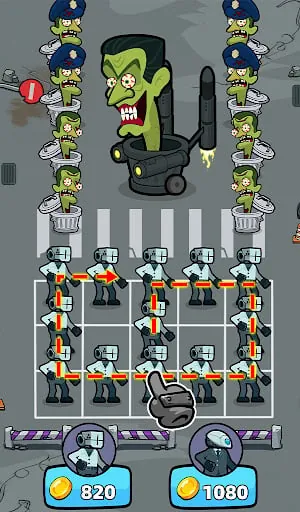Merge War: Monster vs Cyberman screenshot