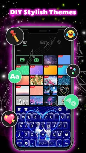 Neon Love Theme screenshot