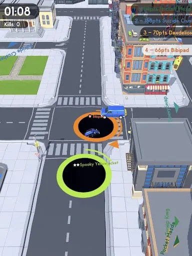 Hole.io screenshot