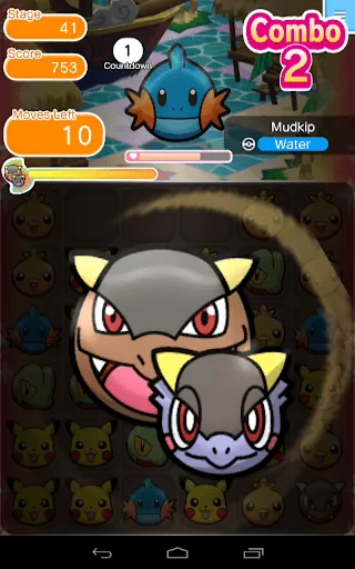 Pokémon Shuffle Mobile screenshot