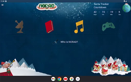 NORAD Tracks Santa screenshot