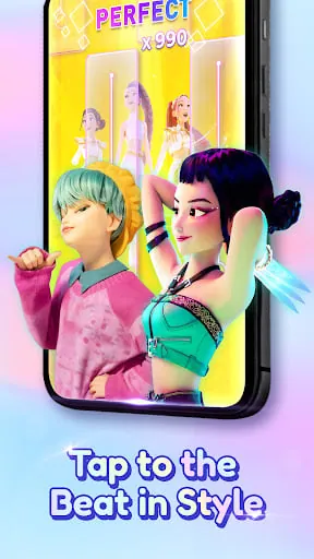 Kpop Tiles: Piano Rhythm Game screenshot