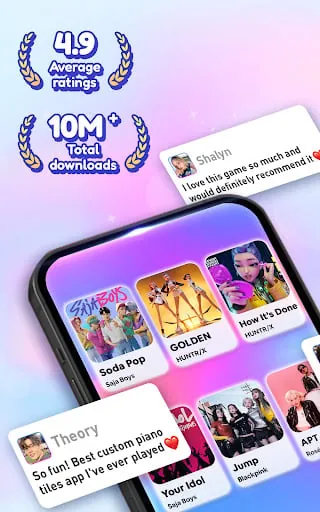 Kpop Tiles: Piano Rhythm Game screenshot