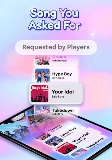 Kpop Tiles: Piano Rhythm Game screenshot