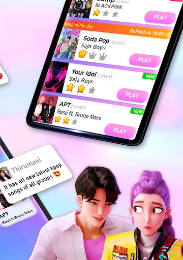 Kpop Tiles: Piano Rhythm Game screenshot