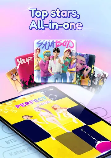 Kpop Tiles: Piano Rhythm Game screenshot