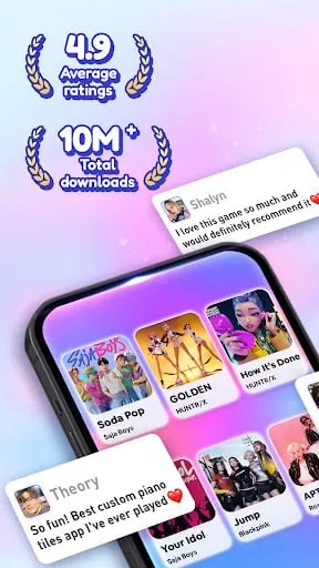 Kpop Tiles: Piano Rhythm Game screenshot