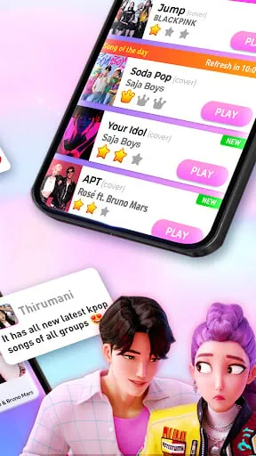 Kpop Tiles: Piano Rhythm Game screenshot
