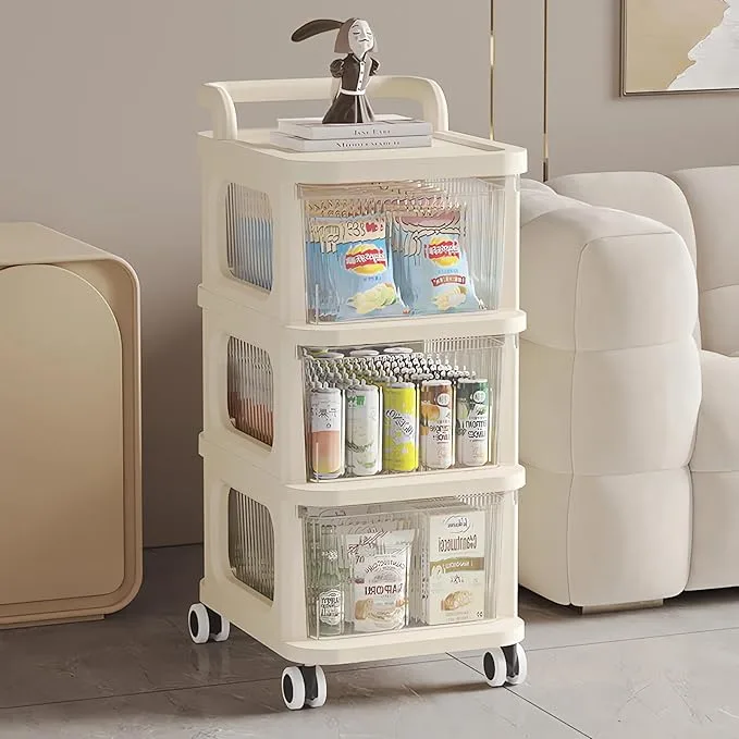3-Tier Rolling Storage Organizer Cart